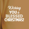 WENSKAART KERST WISHING YOU A BLESSED - 454097