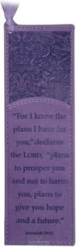 FOR I KNOW THE PLANS - PURPLE - PAGEMARKER - LUXLEATHER - 6006937083998
