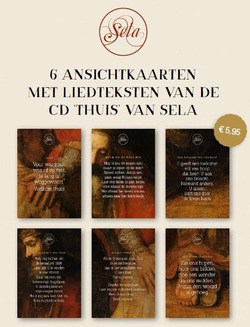 THUIS KAARTEN SET VAN 6 GESORTEERD - SELA - 65503599