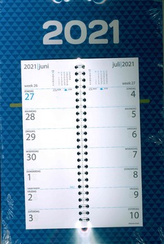 WEEKKALENDER 2021 OP SCHILD OMLEG - 65508958