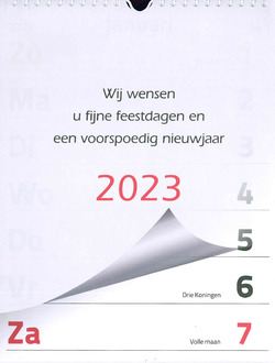 WEEKKALENDER 2023 7/1 OP SCHILD XL - 8716467675584