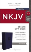 NKJV DELUXE GIFT BIBLE BLUE - 9780718075224