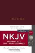 NKJV - GIANT PR. REF. BIBLE - PERS. SIZE - BURGUNDY - HARDBACK - 9780785216667