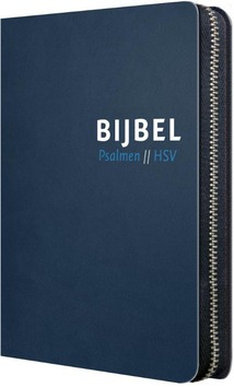 BIJBEL HSV PSALMEN  BLAUW LEER RITS - HERZIENE STATENVERTALING - 9789065394651