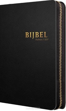 BIJBEL HSV MET PSALMEN ZWART LEER RITS - HERZIENE STATENVERTALING - 9789065395450