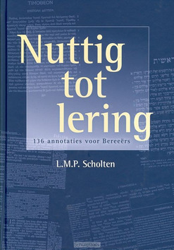 NUTTIG TOT LERING - SCHOLTEN - 9789072186522