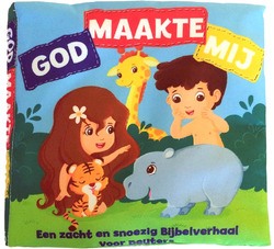 GOD MAAKTE MIJ BABY KNISPER BOEKJE - ZACHT KNISPER BOEKJE - 9789083031347