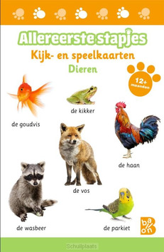 KIJK- EN SPEELKAARTEN DIEREN - 9789403227443