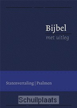 BIJBEL MET UITLEG 14X20 BLAUW, LUXE - [BMU] - 9789462782396