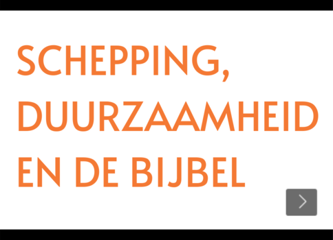 Schepping en duurzaamheid